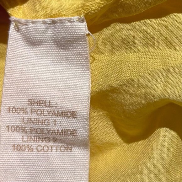 Anthropologie Let Me Be Yellow Eyelet Tulle Mini Dress M Yellow - Picture 6 of 6